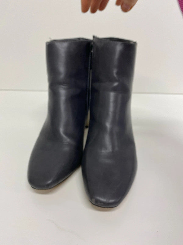 Fab TU charcoal grey ankle boots with metallic heel Uk7 JW002