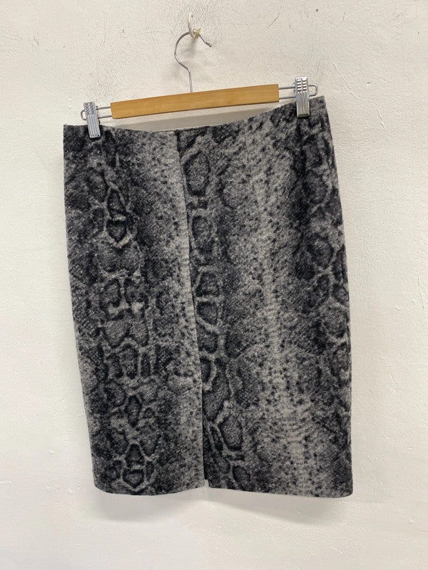 Fabulous Grey wool blend vintage Lakeland skirt Uk10 KD001