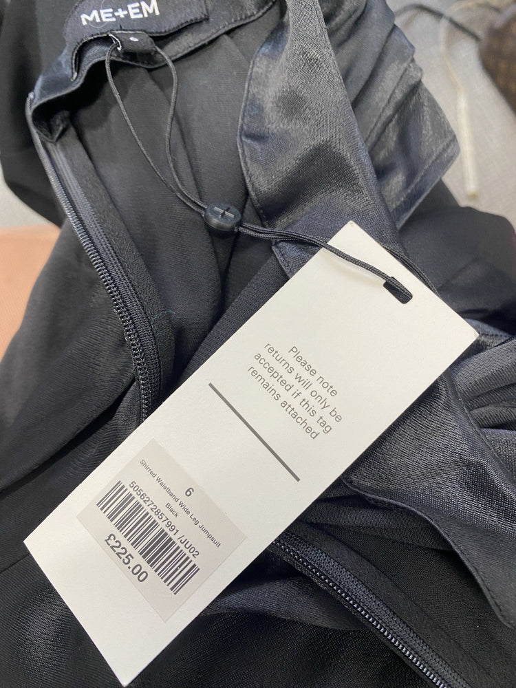 Stunning Me+em Black Jumpsuit Nwt UK 6 SD002