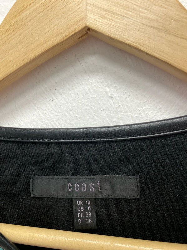 Fabulous Coast watercolour ruched occasion Dress Uk10 AG006