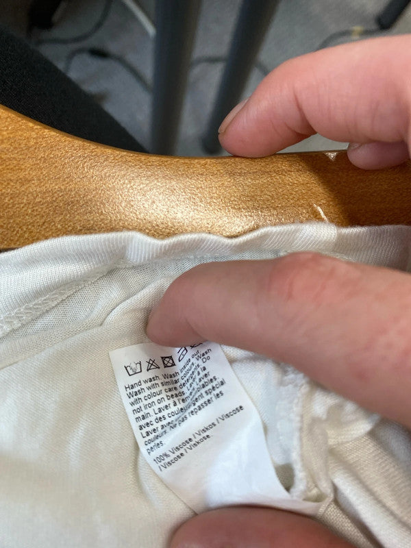 Fabulous Cream tank top from River Island embellished Uk10 JB001