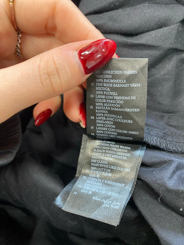 Gorgeous monki black collared smock midi dress UK L LB010