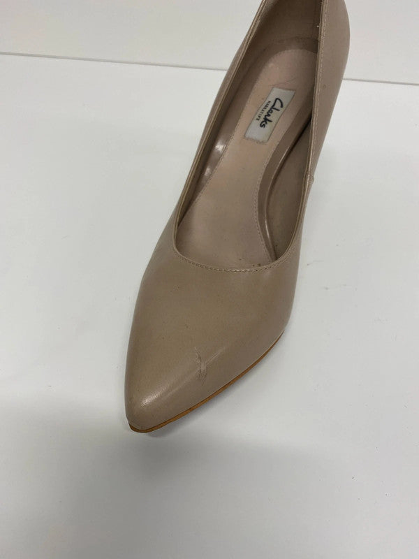 Clarks Stylish Narrative Nude Dinah Keer Heels UK 7 KM005