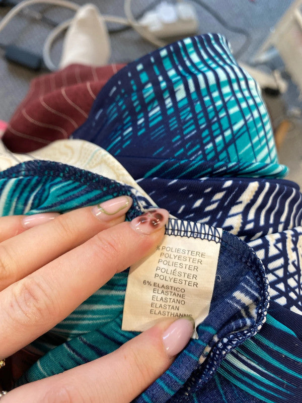 Lovely airisa blue firework midi dress UK m/l WS001