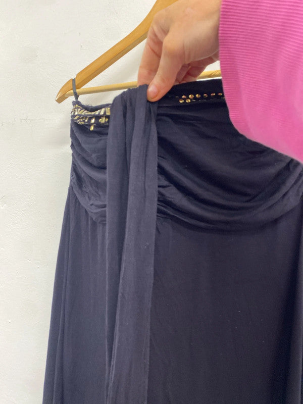 Fabulous Next Maxi dress strappless stunning! Uk16 cruise holiday CR002