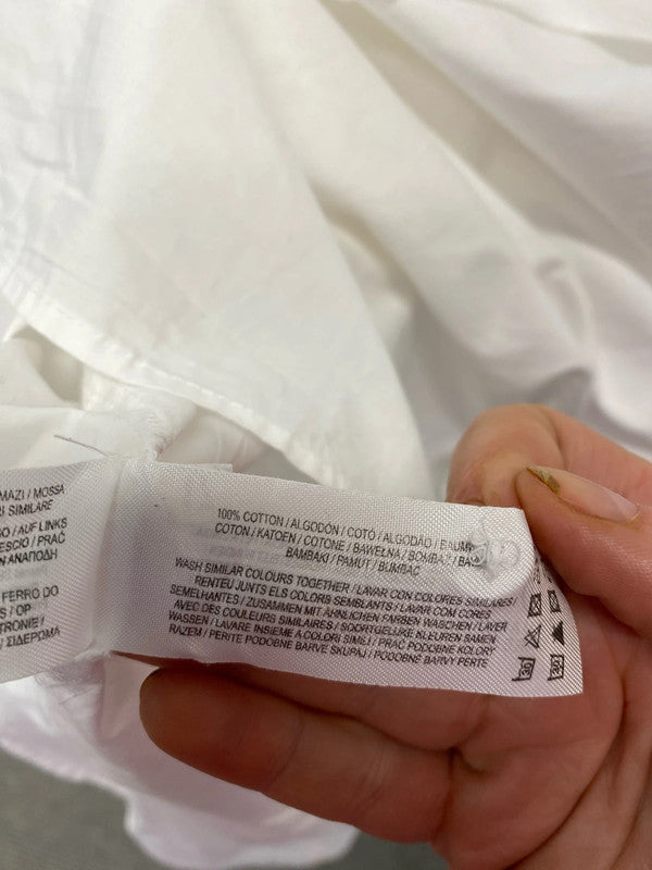 Fabulous Bright white studded Primark western oversized shirt Uk14/16 CR002