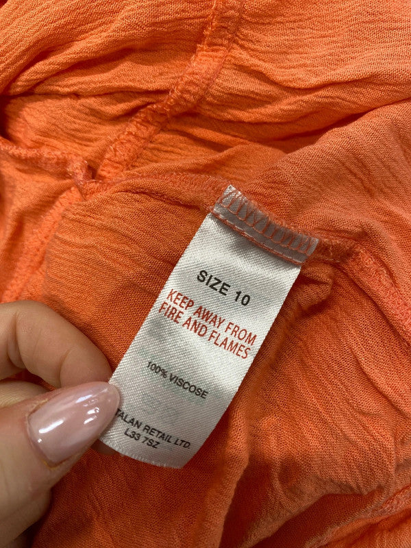 Stunning papaya coral cami top UK 10 HA001