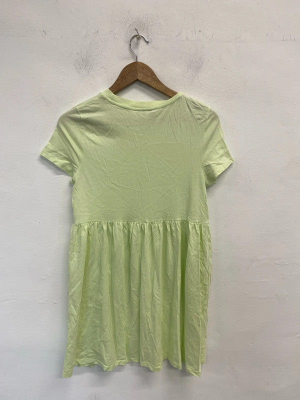 Lovely clockhouse lime Green Mini cute dress UK M LL003