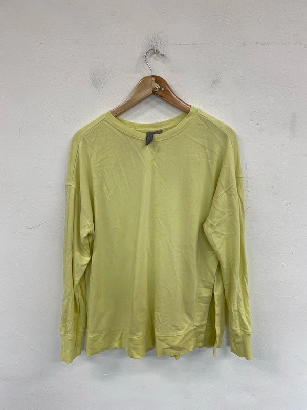 Sweaty Betty Fabulous Yellow Oversize Sweatshirt Size M NN001