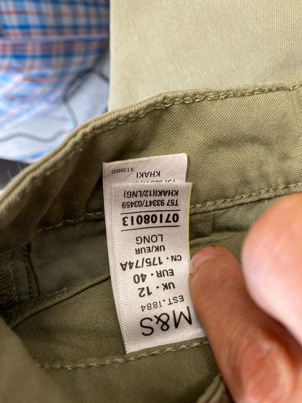 Fab Duo of M&S neutral chinos wardrobe classics Uk12 #2 KW002