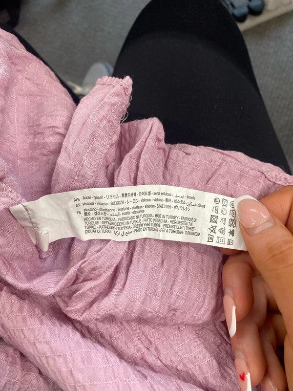 Stunning Zara pink midi dress uk 8 KS002