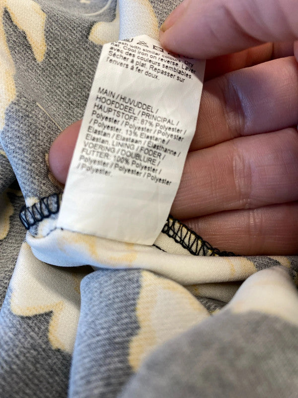 Fabulous River Island floral dress belted oriental vibes Uk10 LL003