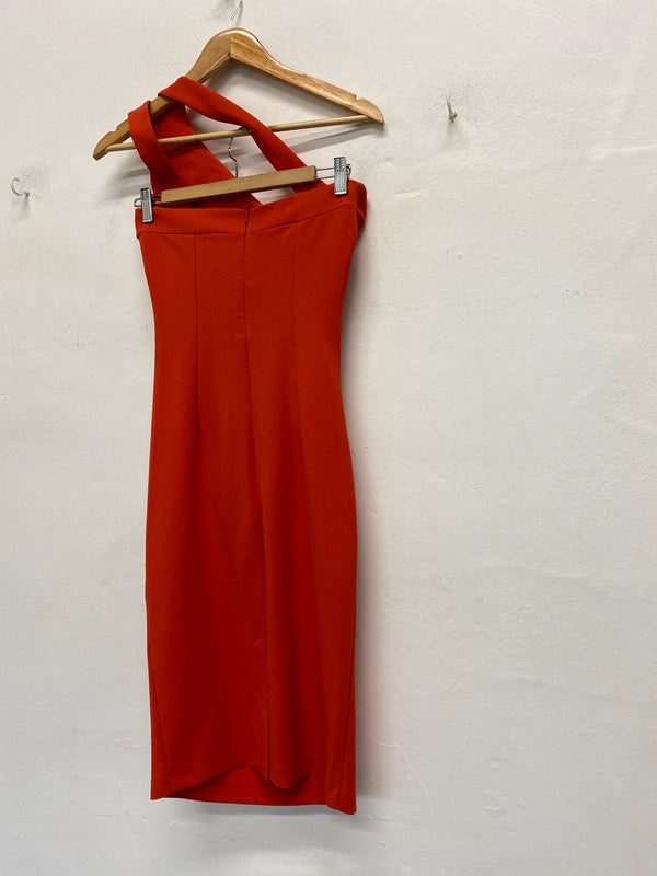 Fabulous Diva Catwalk coral occasion event dress UkS 6-8 SD002