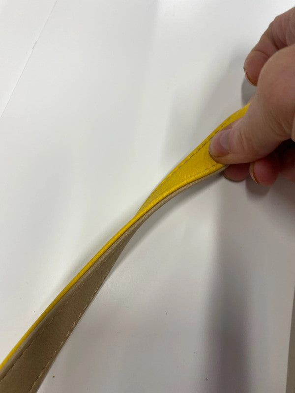 Fabulous Oversized tote Italian sunshine Yellow reversible Taupe handbag NN001