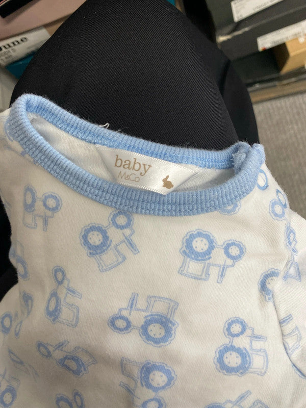 Lovely bundle of baby newborn blue clothing stripes Fred &flo next EW005 #7