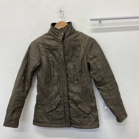 Barbour Kensington Ladies Quilted Jacket Chocolate Brown UK 8 JM008