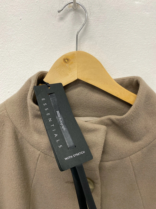 Fabulous M&S Autograph Sable coat cape Uk8 classic LD003