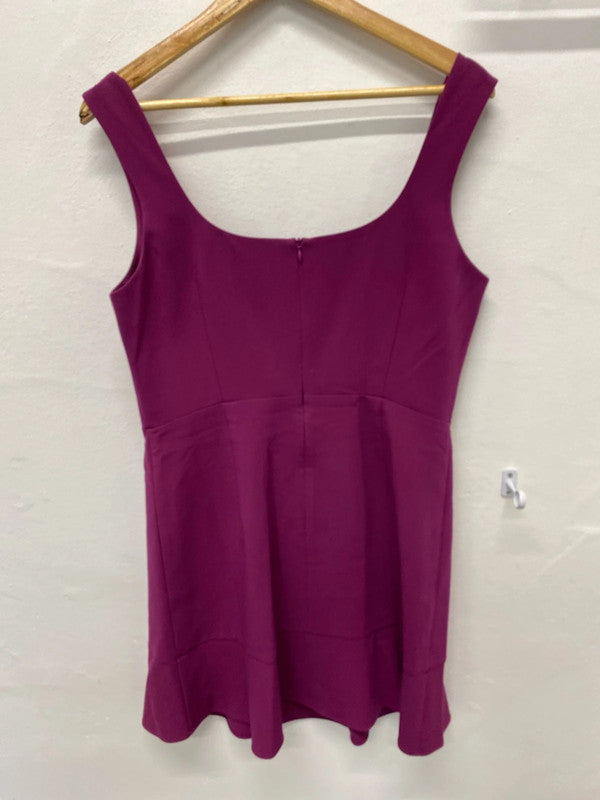 Fabulous plum purple Uk14 mini dress fun & flirty LB005