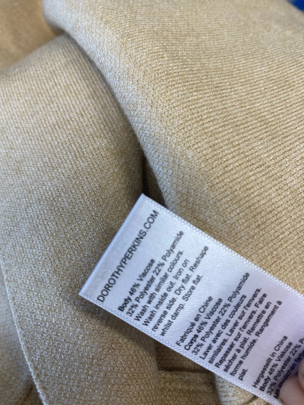 Super classic Coatigan New from Dorothy Perkins oatmeal Uk10 AO001