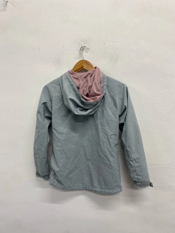 Lovely trespass grey windbreaker jacket waterproof uk XXS JS004