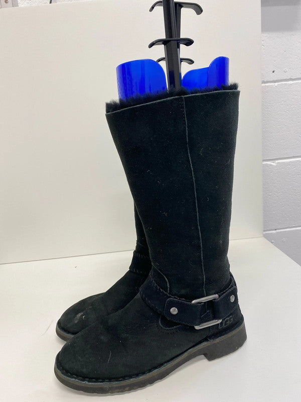 Fabulous Tall Ugg boots western Vibes Black Uk5.5 MS002