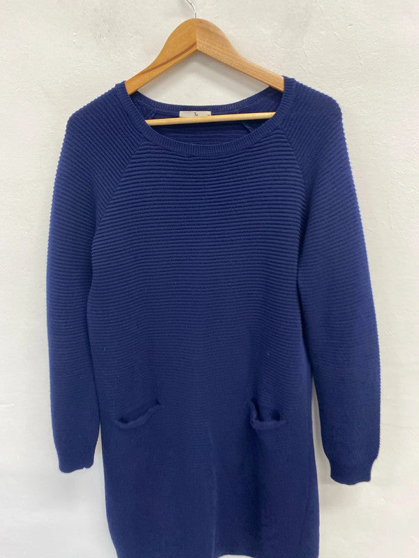 Lovely tu blue pocket mini dress UK 14 KS003