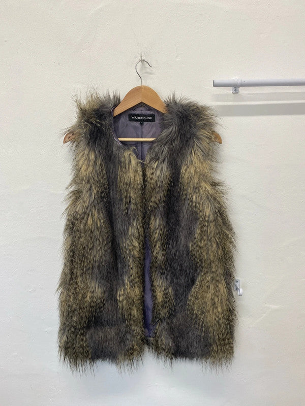 Fabulous longline boho faux fur gilet UkS Warehouse MW001