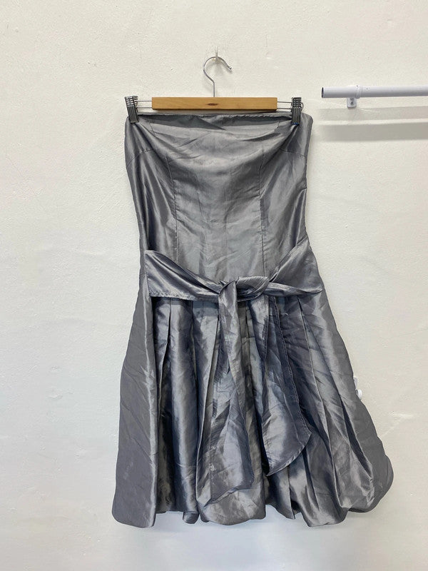 Fabulous CYL silver puff ball dress 1980’s vibe UkM LL003