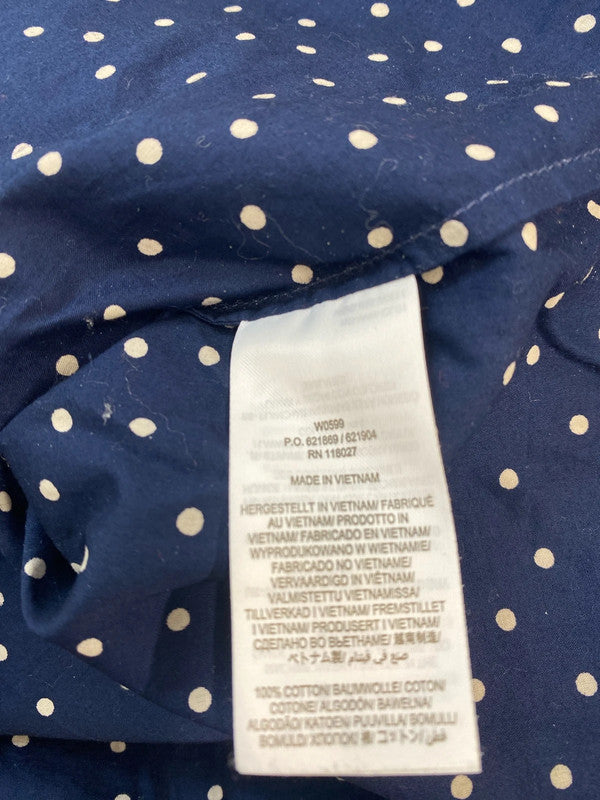 Fabulous Navy a Boden spotted Cotton shirt Uk10 Regular MM005
