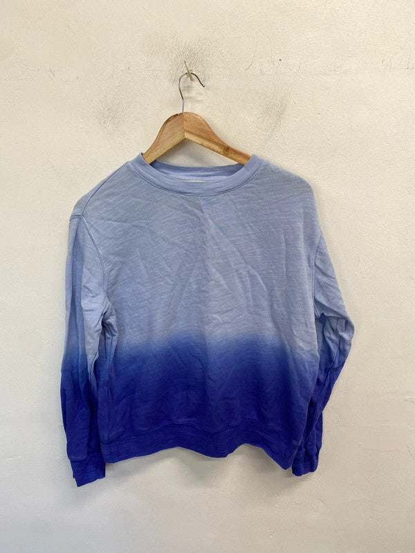 Lovely m&s blue ombré jumper UK S AO001
