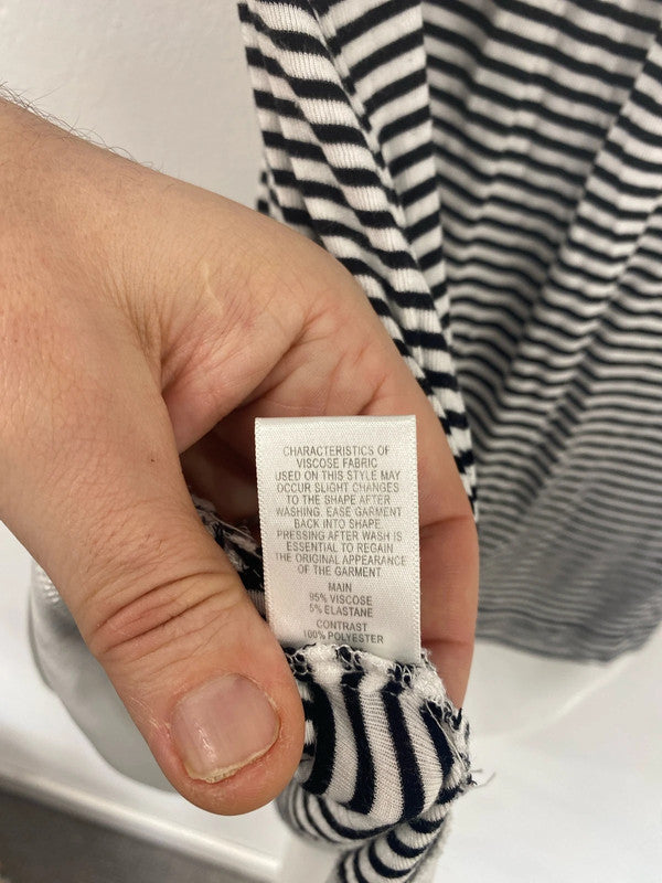 Gorgeous light Witchery striped tank S black white JM006