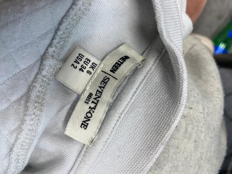 Lovely reiss 1971 jemma bone textured mini dress UK 8 AG006