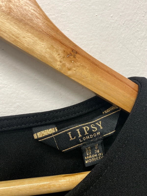 Fabulous Lipsy black dress Uk10 formal or fun AO001