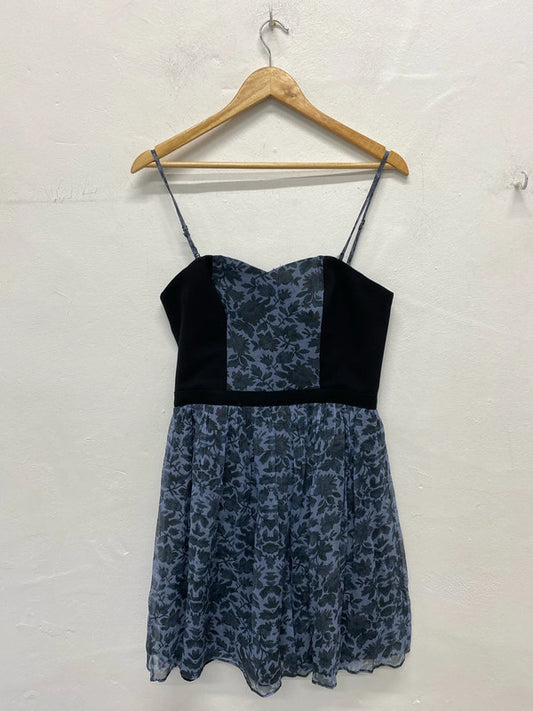 Fabulous Y2K Naf Naf silk blend dress Uk12 party fun JB003