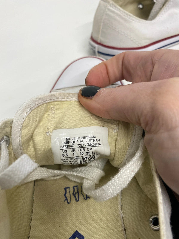 Fabulous Converse white flats UK6 classic pumps RF001