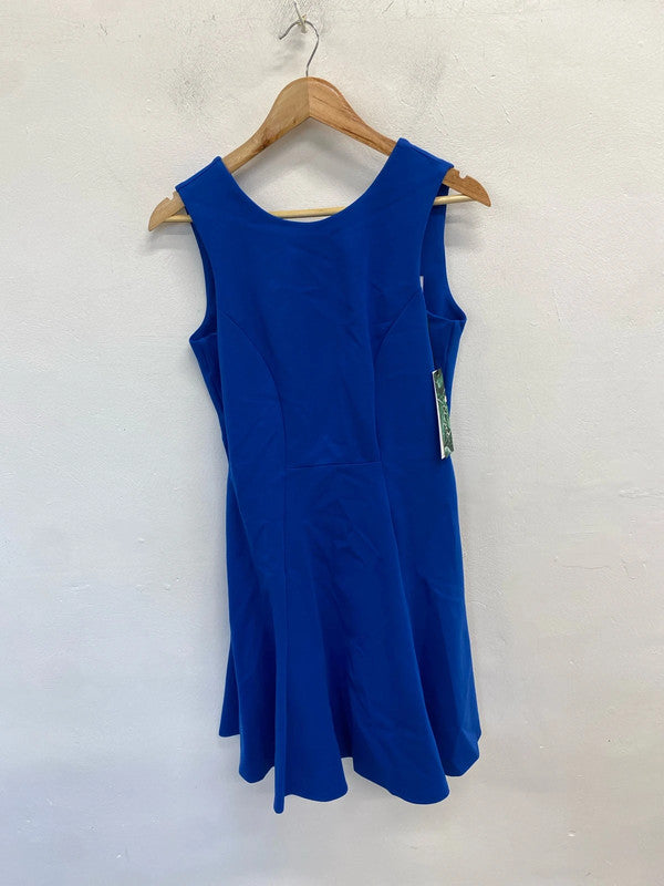 Lovely closet London blue midi dress nwt UK 14 KN003