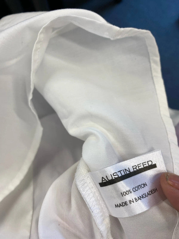 Fab duo of Austin Reed formal office wear shirts Uk14 lilac white #4 KM005