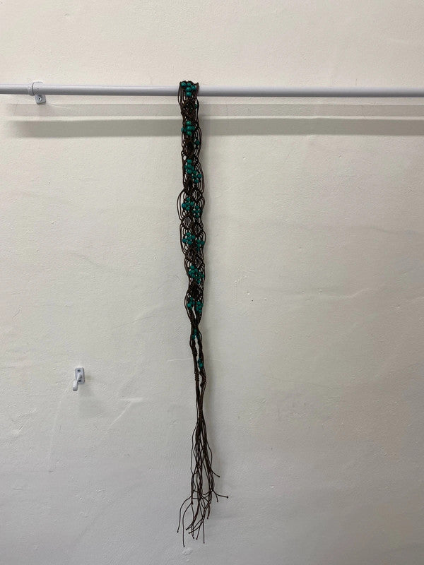 Fabulous Y2K boho belt teal accents Uk Xxxl 56” NC001