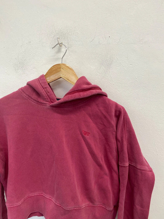 Lovely superdry cropped pink hoodie UK 10 LD003