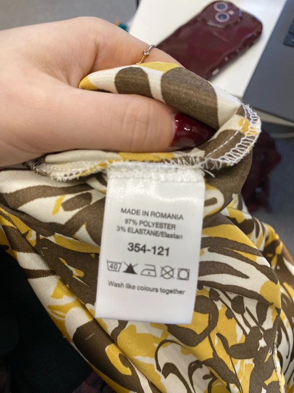 Lovely duo of sleeveless pattern tops next UK 10 SW001 #10