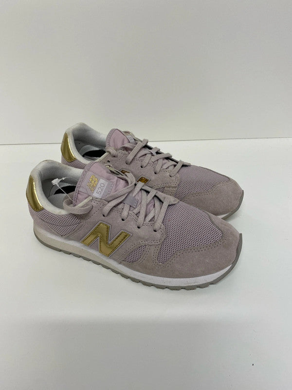 Fabulous New Balance 520 Lilac & Gold trainers Uk7 NN001