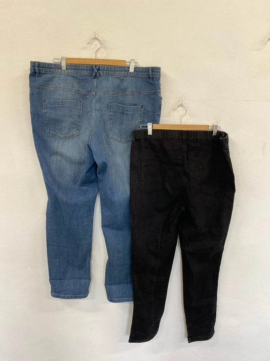 Fabulous woman’s duo uk 20 denim trousers SimplyBe YesYes #61 NC001