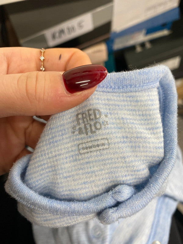 Lovely bundle of baby newborn blue clothing stripes Fred &flo next EW005 #7