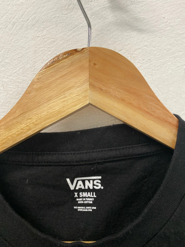 Fab Vans basic black t shirt ukXS men’s NC001