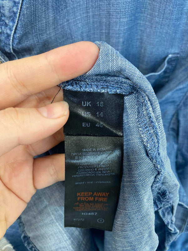 Simply Be Stylish Denim Shirt UK 18 RM002