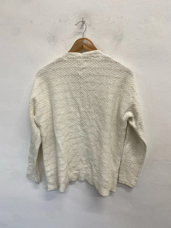 Lovely fatface cream crochet cardigan UK 12 MS002