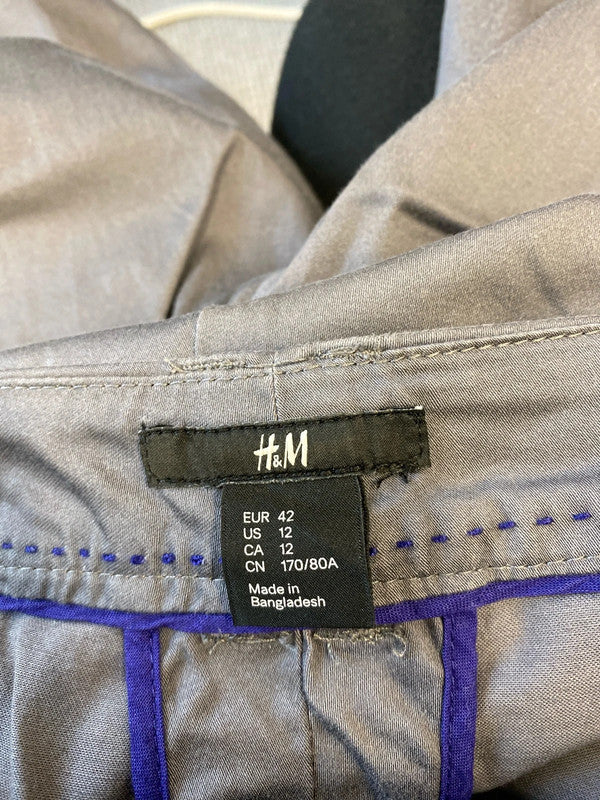 Fabulous Dark grey chinos Uk14 slim fit cotton KM003