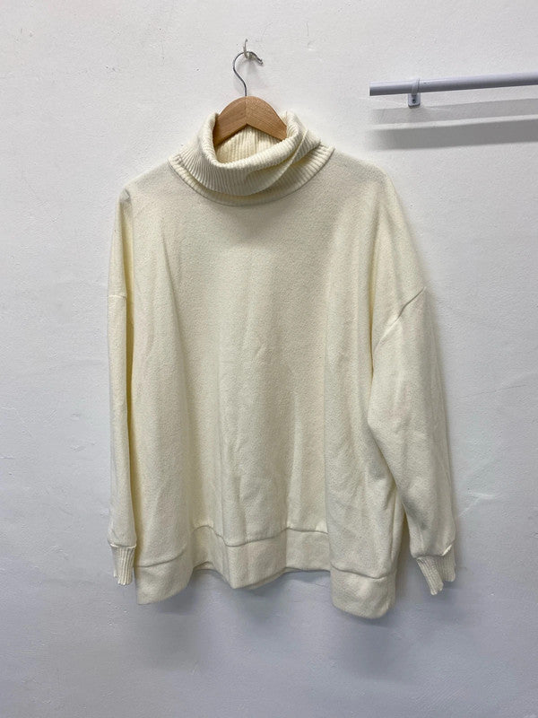 Fabulous ASOS Design Cream high neck jumper UkXL (18) RM002