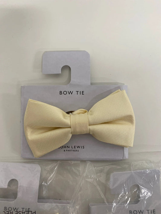 Wedding bow ties set cream John Lewis men’s boys #4 CR002
