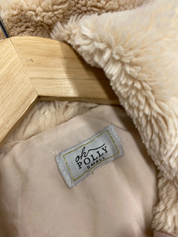 Fabulous Oh Polly fluffy cropped faux fur bomber jacket UkXS ZM001